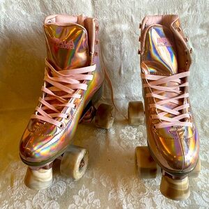 Iridescent Rose Gold Impala Roller Skates